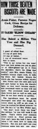 Annie Fisher Biscuit Recipe