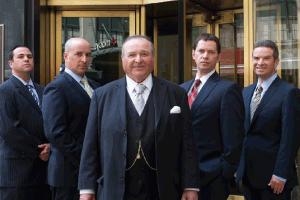 Allen Rothenberg and family in front of their Philadelphia office