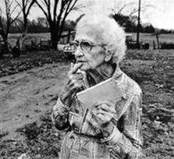 Nellie McCall at her Greenback farm, 1979