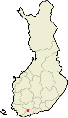 Location of Karkkila in Finland