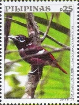 Sarcophanops samarensis 2019 stampsheet of the Philippines.jpg