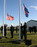 Flag lowering iceland