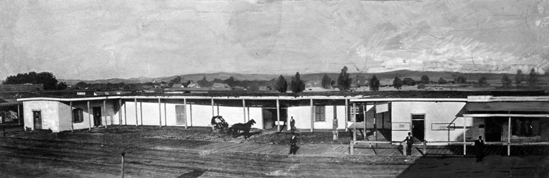 Abel Sterns adobe, panoramic (00078776)