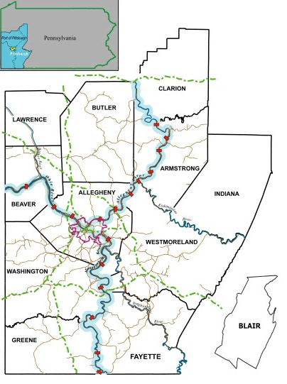 Pittsburgh port region