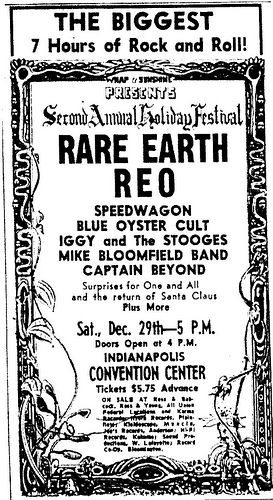 CB Newspaper Advert @ Indianapolis 12-29-73