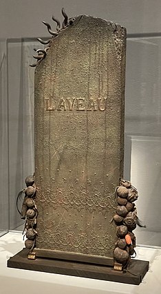 Headstone for Marie Laveau 1990