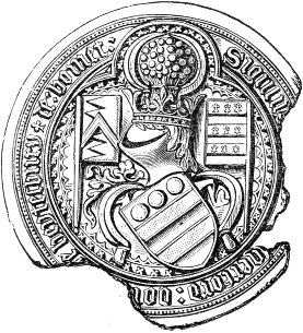 Seal WalterHungerford 1stBaronHungerford KG Died1449