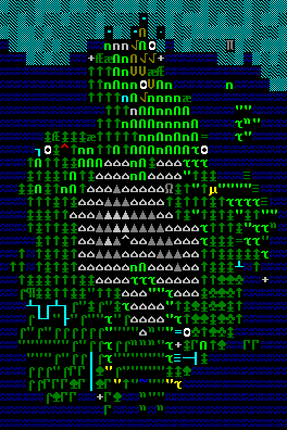 Dwarf Fortress - mapa świata