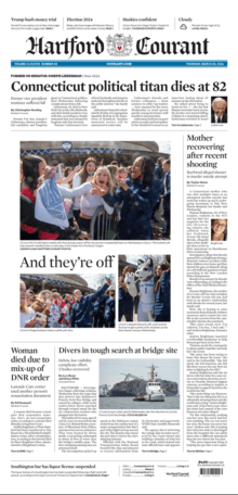 Front page of the Hartford Courant, March 28, 2024.png