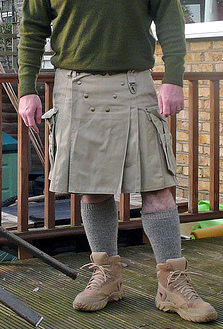 Utilkilt beige