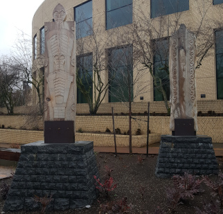 Ainu and Native American power boards, Oregon Convention Center.jpg