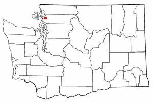 Location of Edison, Washington