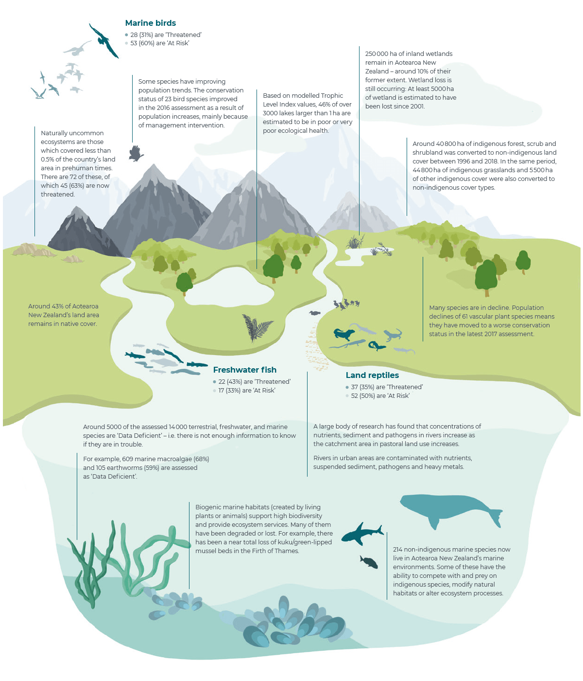 State of biodiversity in New Zealand, 2020