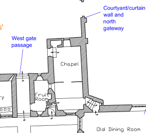 Cotehele House Chapel plan