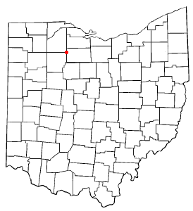 Location of Fostoria, Ohio