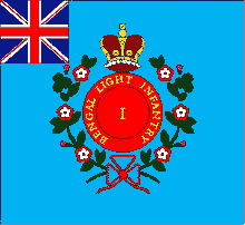 Regimental Colours of the 1st Bengal Light Infantry