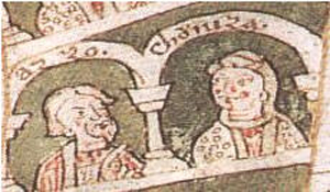 Margrave Alberto Azzo II and first wife Kunigunde