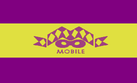 Mardi Gras Mobile flag stylized