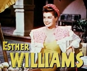 Esther Williams in Fiesta trailer