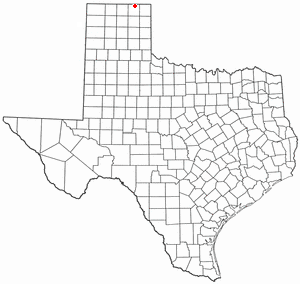 Location of Perryton within Texas