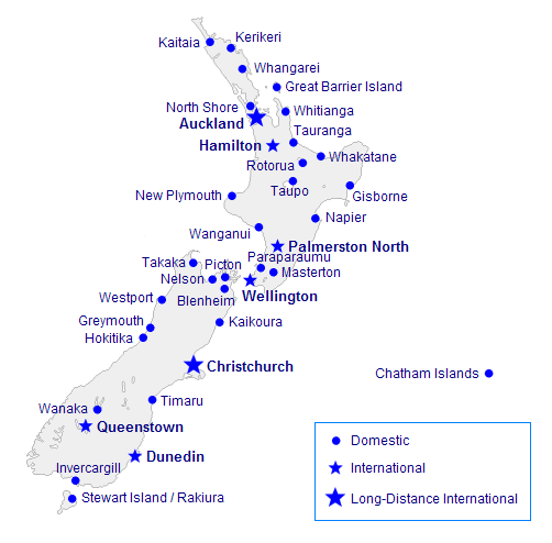 NewZealandAirportsMap