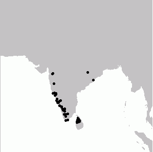 Malabar trogon map.png