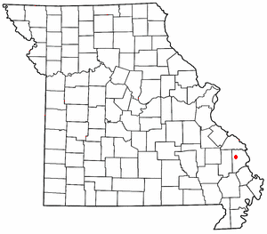 Location of Millersville in Missouri