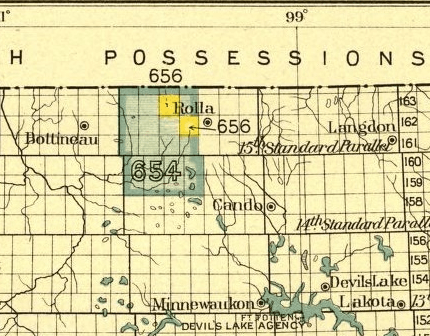 Turtle Mountain Chippewa reserve, 1882 and 1884