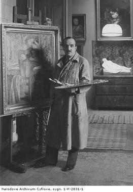 Stefan Filipkiewicz in studio (1936)