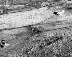 Pebble Island airstrip, Falkland Islands (1982)