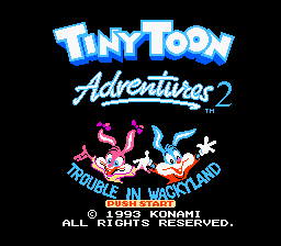 Trouble in Wackyland title screen