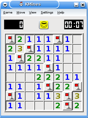 Minesweeper end Kmines