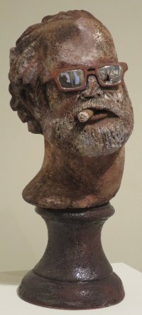 Doyen by Robert Arneson, 1972, glazed ceramic