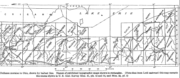 Defiance Moraine throughout Ohio