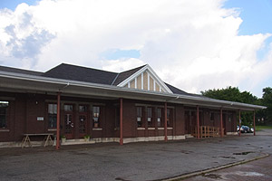 Former Illinois Central station in Belleville, July 6, 2013