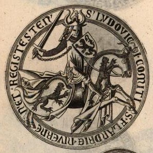 Louis I's effigy on his seal