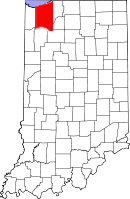 Location in the state of Indiana