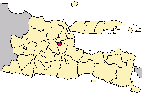 Location within East Java