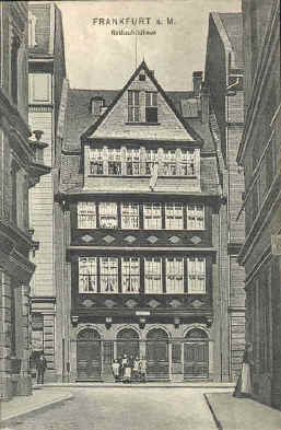 Haus der Rotschilds in der frankfurter Judengasse