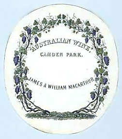 Macarthur wine label