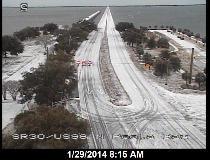 Pensacola Bay Bridge Ice