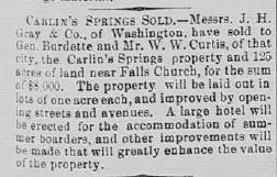 Carlin Springs Sold