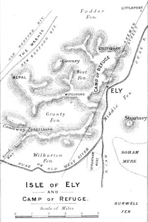 Isle of Ely and Camp of Refuge map