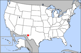 LocMap Guadalupe Mountains National Park