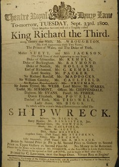 Richard III at Drury Lane