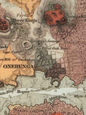 AucklandMapHochstetter1859 - Onehunga crop