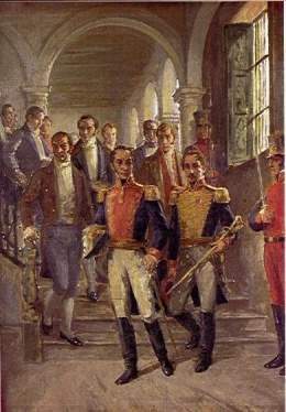 Simon bolivar in a congress