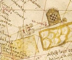 Marrakesh in 1413 Mecia de Viladestes map