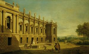 Capriccio with a view of Burlington House, London