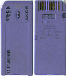 Memory Stick Front and Back